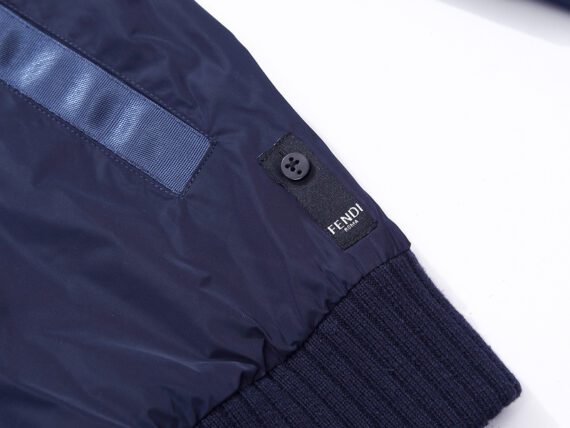 ⁦מעילי פנדי-FENDI COAT - Gulf Blue⁩ – תמונה ⁦15⁩