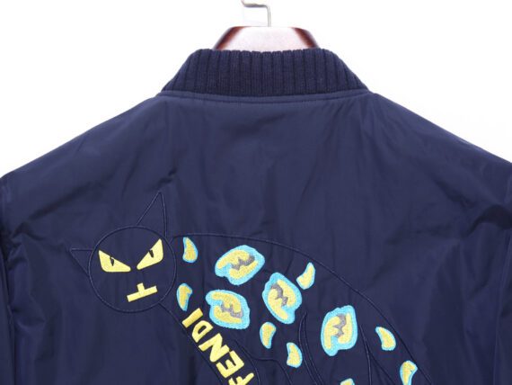 ⁦מעילי פנדי-FENDI COAT - Gulf Blue⁩ – תמונה ⁦5⁩