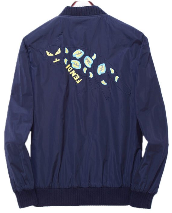 ⁦מעילי פנדי-FENDI COAT - Gulf Blue⁩ – תמונה ⁦3⁩
