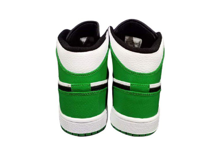 נעלי נייק-NIKE AIR MAX JORDAN HIGH -  Black Forest Green & White – תמונה 3