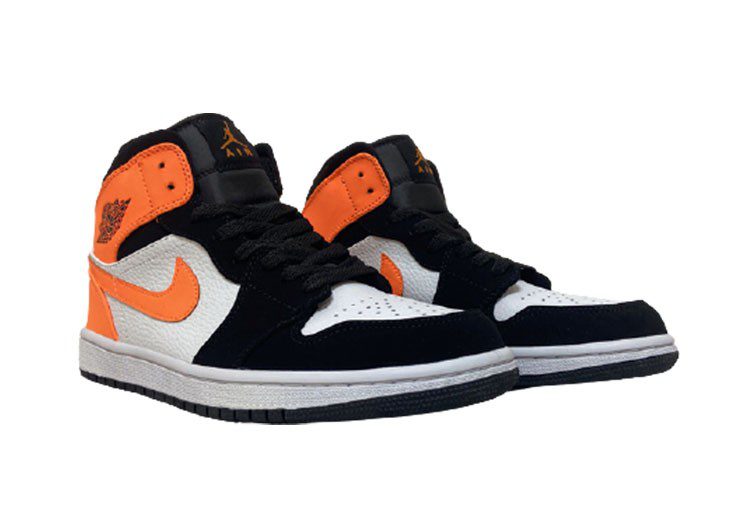 נעלי נייק-NIKE AIR MAX JORDAN HIGH -  Burnt ORG Mercury & Midnight Express – תמונה 3