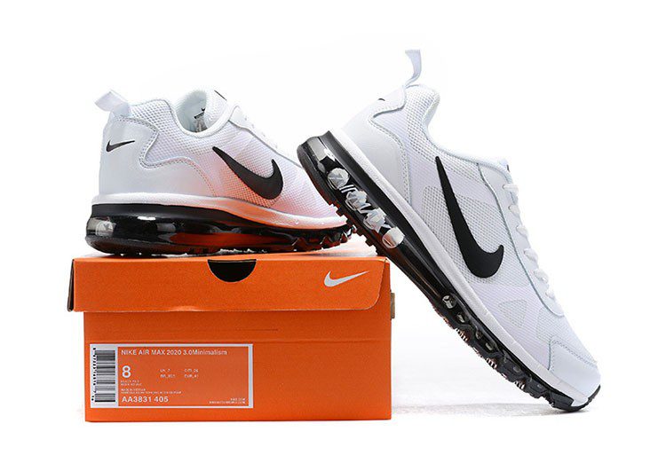 נעלי נייק-Nike Air Max 2020 - White Black Logo – תמונה 5