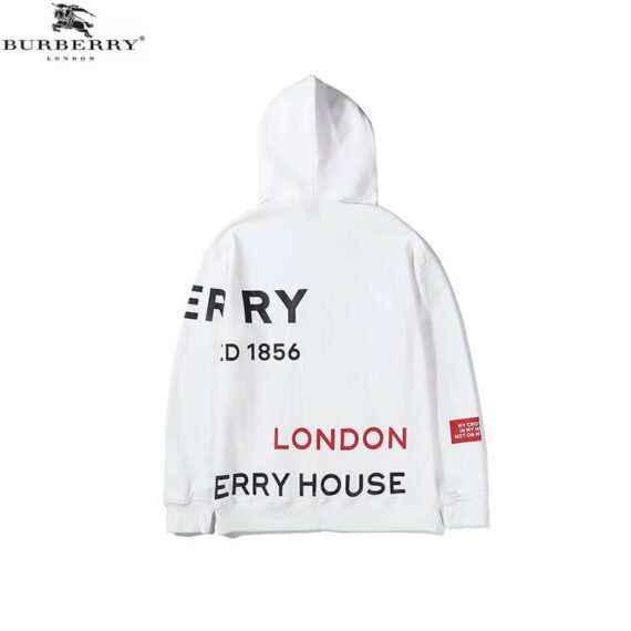 ⁦ברברי-BURBERRY WOMEN JACKET&Hoodies- White Black & Red⁩ – תמונה ⁦4⁩