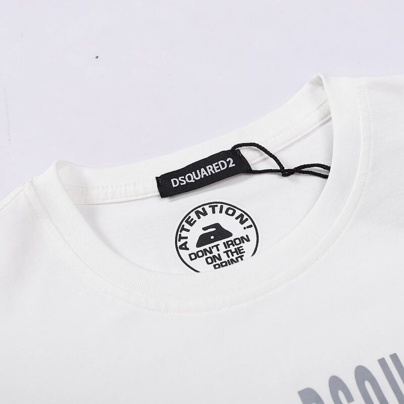 DSQUARED2 TSHIRT MEN SHORT-White & Gray – תמונה 4
