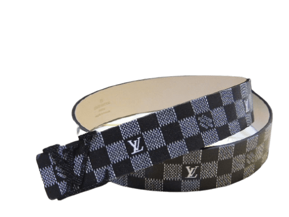 ⁦Louis Vuitton-לואי ויטון Belt - Black Gray⁩ – תמונה ⁦2⁩