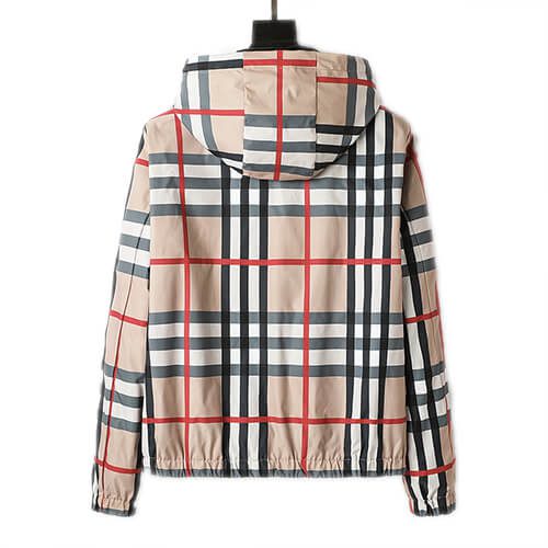 ברברי - BURBERRY JACKET- Grain Brown White & Black – תמונה 2