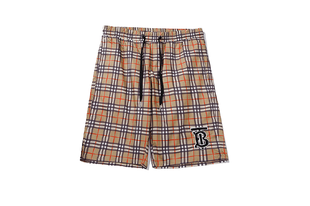 ברברי - BURBERRY SHORT PANT - Sandrift Black & Red