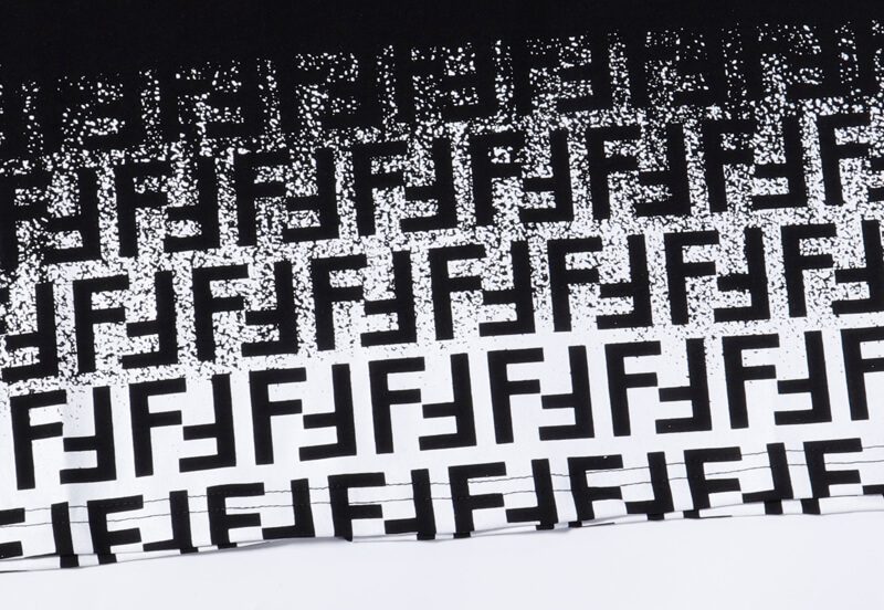 פנדי - FENDI TSHIRT MEN - Black White Combo – תמונה 5