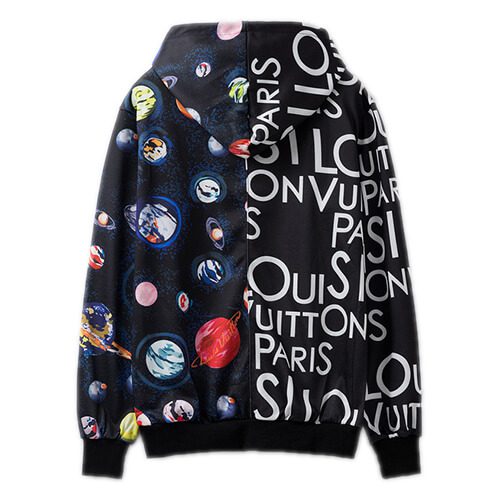 Louis Vuitton-לואי ויטון Hoodie- Black Mix – תמונה 2