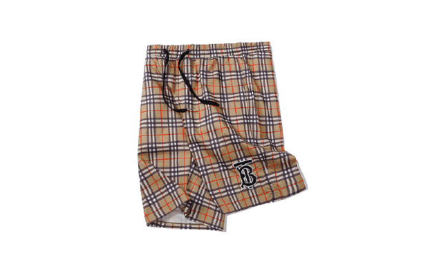 ברברי - BURBERRY SHORT PANT - Sandrift Black & Red – תמונה 3