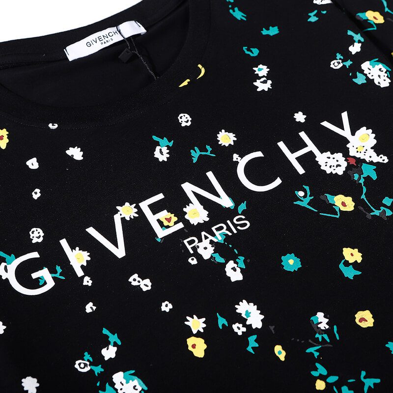 ג'יבנשי-GIVENCHY TSHIRT MEN - Black Combo – תמונה 3