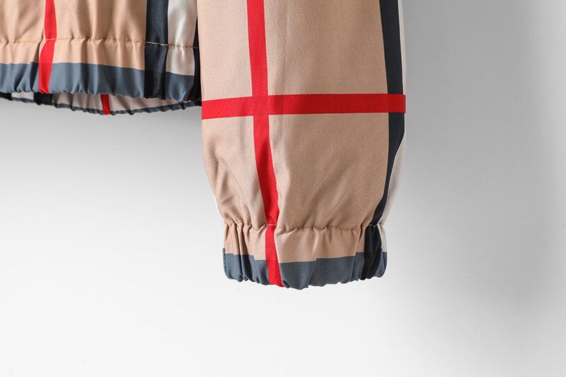 ברברי - BURBERRY JACKET- Grain Brown White & Black – תמונה 4