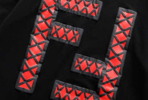 ⁦פנדי - FENDI TSHIRT MEN - Black & Red⁩ – תמונה ⁦3⁩