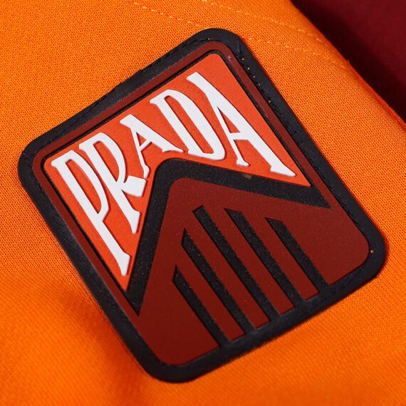 ⁦פראדה-PRADA- HOODIE- Falu Red & Safety ORG⁩ – תמונה ⁦3⁩