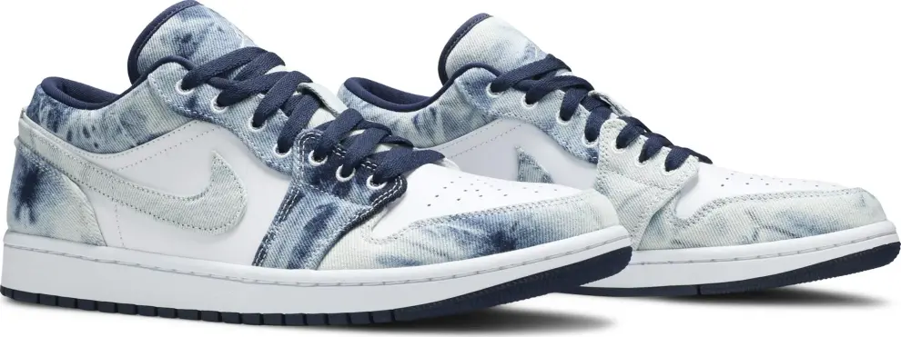 נייק ג'ורדן -NIKE AIR JORDAN 1 LOW - Se washed Denim – תמונה 5