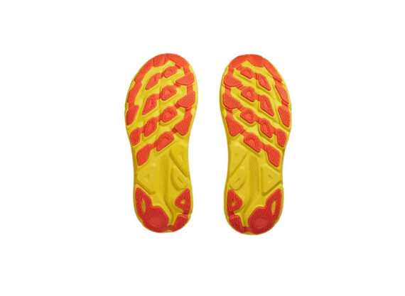 ⁦נעלי הוקה-HOKA ONE ONE Clifton 9 WHITE YELLOW⁩ – תמונה ⁦5⁩