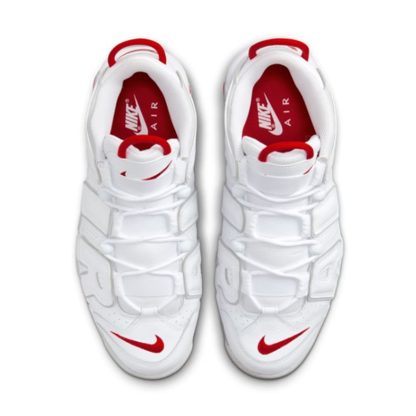 נייק אפטמפו סניקרס לגברים NIKE AIR MORE UPTEMPO '96 WHITE – תמונה 4