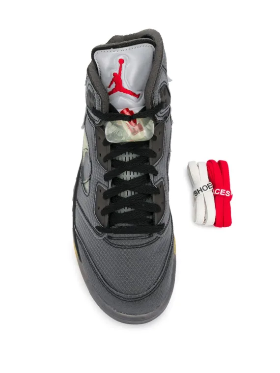 ⁦NIKE x Off-White Air Jordan 5 Retro SP sneakers⁩ – תמונה ⁦4⁩