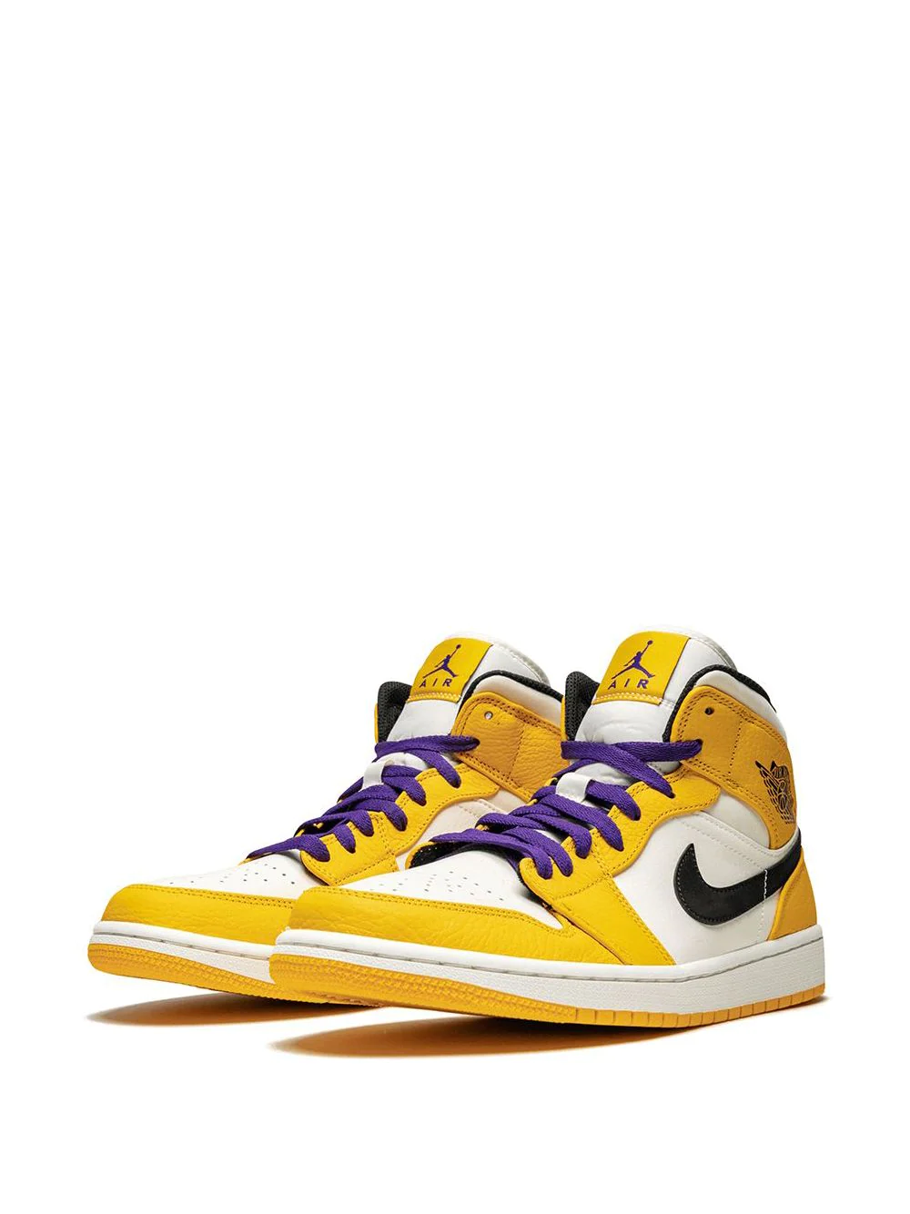 NIKE Air Jordan 1 Mid SE "Lakers" sneakers – תמונה 2