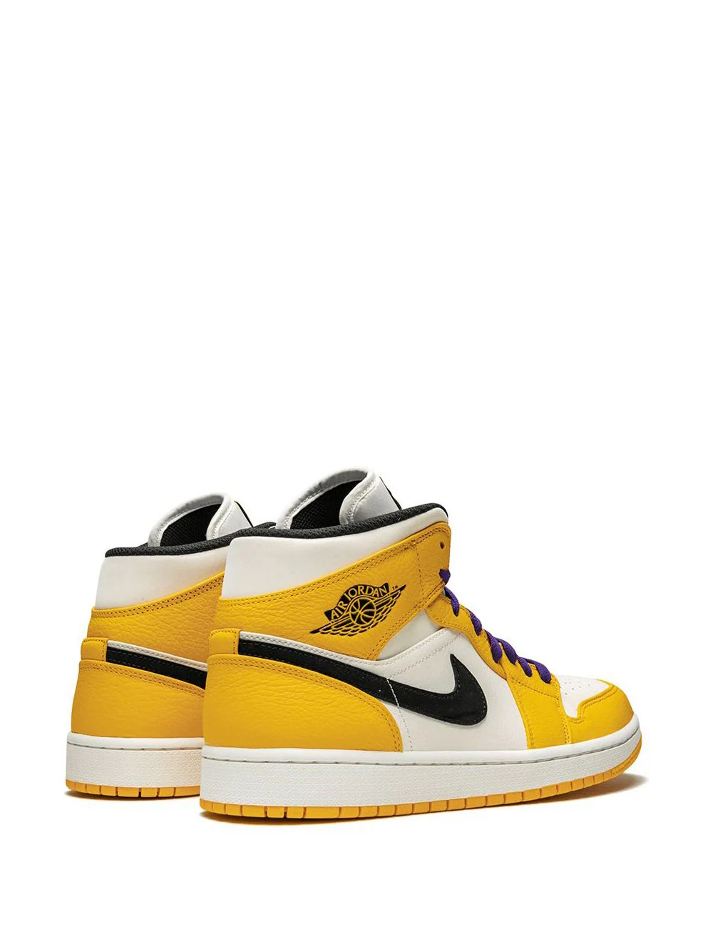 NIKE Air Jordan 1 Mid SE "Lakers" sneakers – תמונה 3