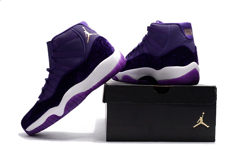NIKE  Air Jordan 11 PRM Velvet Heiress Royal Purple Basketball Men – תמונה 4
