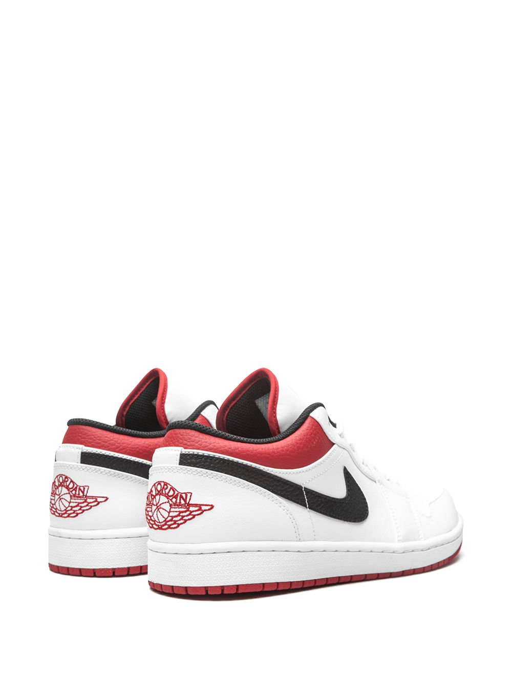 נייק ג'ורדן -NIKE AIR JORDAN 1 LOW - White/Gym Red – תמונה 3