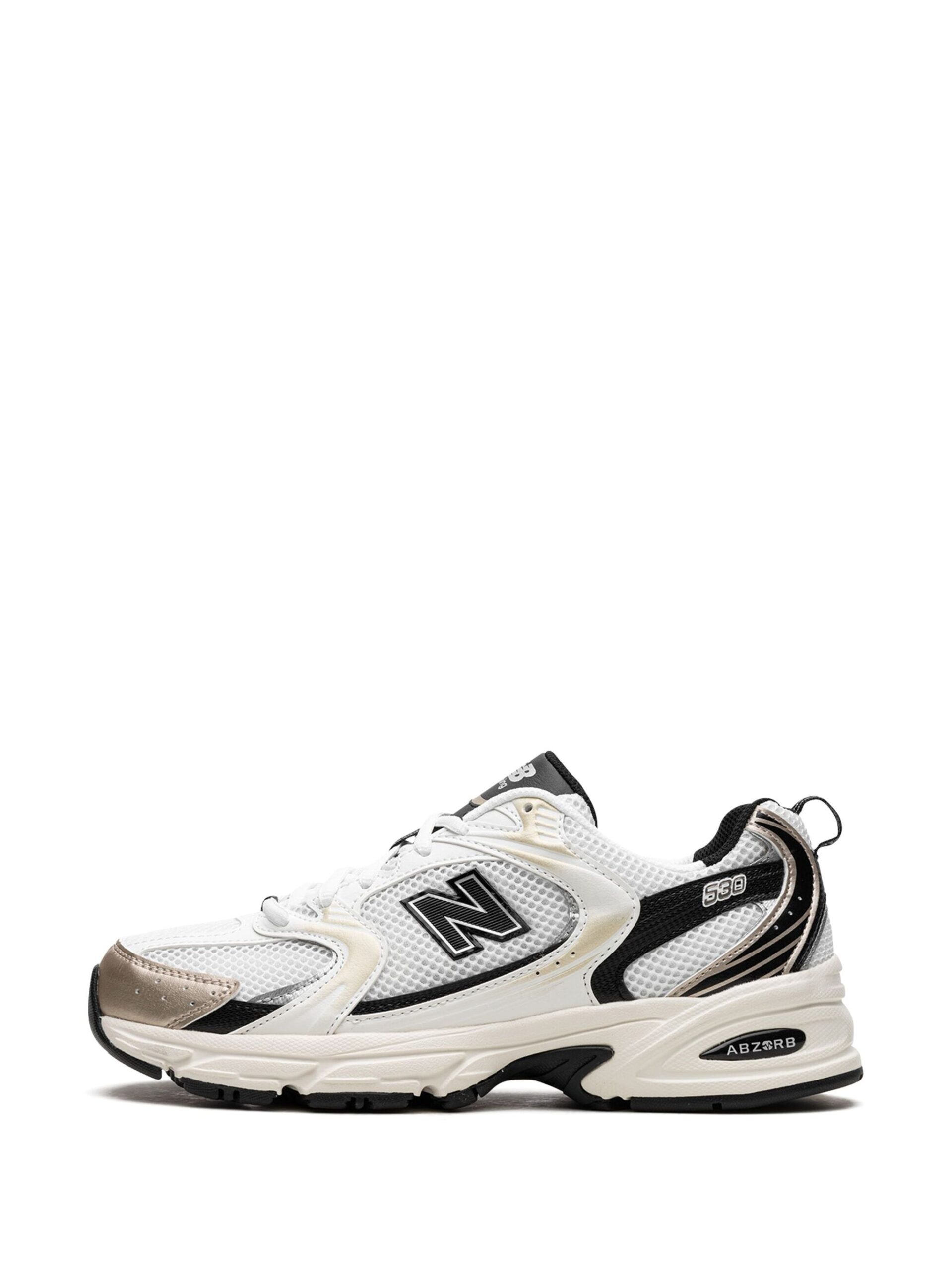סניקרס ניו באלאנס NEW BALANCE 530 White/Black/Gold-tone – תמונה 4