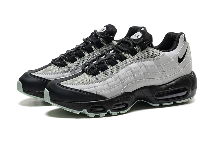 נעלי נייק NIKE AIR MAX 95 WHITE BLACK TURKIZ – תמונה 4